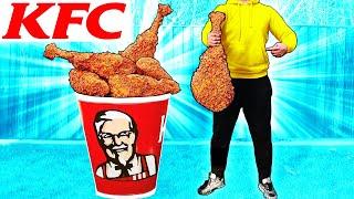 Riesiger KFC Eimer | Wie man den weltgrößten selbstgemachten KFC Trommelstock aus Strauß herstellt