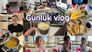 GÜNLÜK VLOGÇOK ÖZLEMİŞİM VLOG ATMAYI|3 ÇOCUKLA İLK KEZ PAZARA GİTTİMKIZLARLA HAVUZA İNDİK