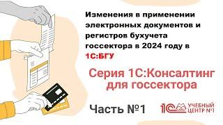 Изменения в применении электронных документов и регистров бухучета госсектора в 2024 году.  Часть1