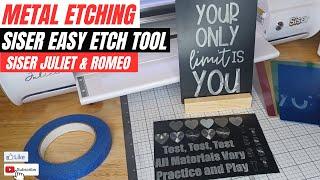 Etching on Metal with Siser Juliet & Romeo - Siser Easy Etch Tool