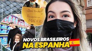 A PRIMEIRA IMPRESSÃO DOS BRASILEIROS NA ESPANHA! *nossos amigos chegaram em Madrid*