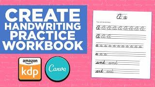 How to Create Handwriting Practice Workbook for Amazon KDP 2024