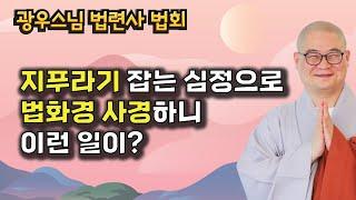 부처님의 가피력은 반드시 있습니다 | 광우스님 법련사 정기 법회