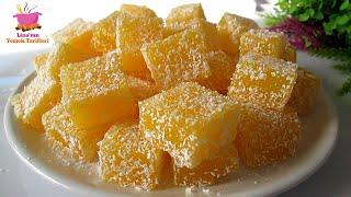 "Turkish Delight". The recipe is a very famous Turkish dish. Only 3 ingredients.