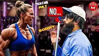 Anatoly is scaring a female bodybuilder  | Anatoly GYM PRANK #1