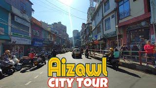 Aizawl City tour | Burabazaar market explore | Bike Taxi করে Aizawl ঘুরলাম