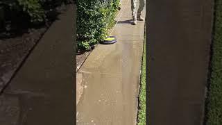 Washing driveway before painting #satisfying #shortsvideo #motivation #trending #viral #best #diy