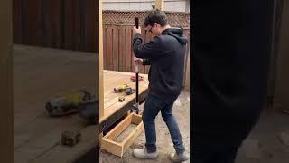 Landing a box step on dirt or grass #carpentry #construction #protip #deckbuilding #diy #decks