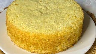 Super Soft Vanilla Sponge Cake Recipe Without Oven | Basic Vanilla Sponge Cake | Vanilla Sponge Cake