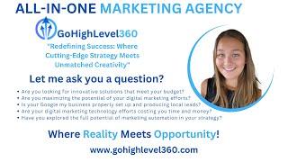 Go High Level 360, Introduction on who we are and what we do.