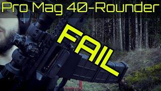 40 Round Pro Mag AR-10 Magazine Fails for 10 Minutes Straight - Bad Spring Equals Useless Magazine