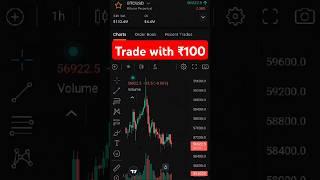 Trade with Rs. 100 @deltaexchange || #trader #trading #bitcoin #cryptocurrency