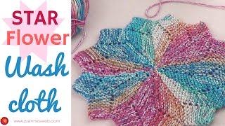 Star Flower Washcloth