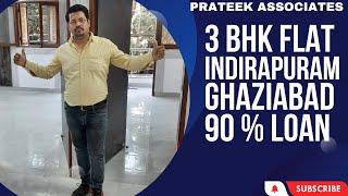 3 BHK FLAT AT INDIRAPURAM GHAZIABAD 90 % LOAN AVAILABLE VISIT OUR OFFICE PRATEEK ASSOCIATES #fypシ