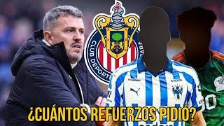 ¿Qué REFUERZOS pidió Óscar García para Chivas? | rumores chivas