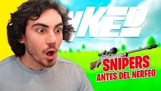 SNIPERS ANTES DEL NERFEO EN FORTNITE