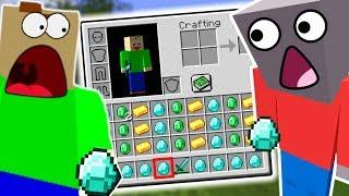 WE SHARE 1 INVENTORY In A 2v2 Minecraft Battle!