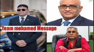 Team Mohamed Serious Message to Beepats & VP Jagdeo