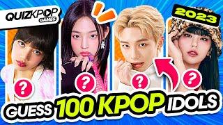 GUESS 100 KPOP IDOLS IN 3 SECONDS (EASY - HARD)  | KPOP GAMES 2023 | KPOP QUIZ TRIVIA