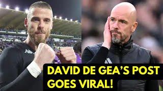 David de Gea's Cryptic Post Breaks the Internet After Ten Hag's Sacking!