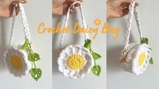 Crochet Daisy Bag | Crochet Bag | Crochet With Hannah