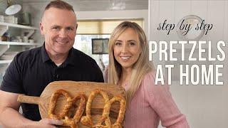 Making Bavarian Pretzels at Home with David - Original & Stuffed