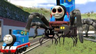 Building a Thomas Train Chased By Cursed Thomas, Thomas Eater and Friends in Garry's Mod!!