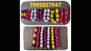 Artificial Mala for God photo frame #diy #garland #decoration