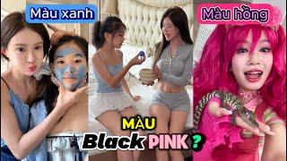 Thử Thách Màu Sắc Đen Hồng Black Pink Và Màu Xanh, Tím, Đỏ - Siêu Vui Nhộn Hấp Dẫn