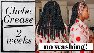 Hair Experiment: Leaving Chebe Grease for 2 Weeks - I Did Not Wash My Hair