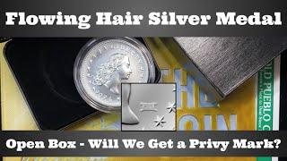 US Mint 2024 Flowing Hair Silver Medal - Open Box & In-Hand Look - Will We Get a Privy Mark?