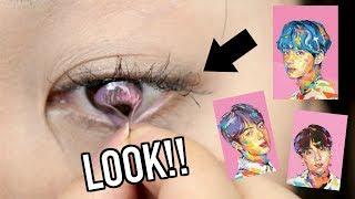 i try BTS Unicorn Contacts!!! (lowkey dragging them too)