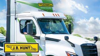 J.B. Hunt Begins Testing Freightliner All Electric Truck