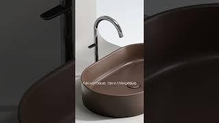 Цветные раковины от Ceramica Nova #раковина #цветнаяраковина #интерьерваннойкомнаты