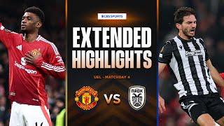 Manchester United vs. PAOK: Extended Highlights | UEL League Phase MD 4 | CBS Sports Golazo - Europe