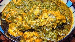 palak saag chicken winter special recipe | saag wala chicken | spinach chicken curry