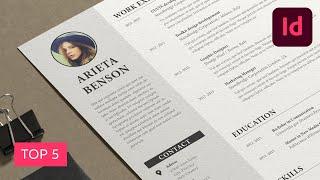 Top 5 Premium InDesign Resume Templates