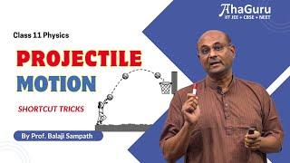 Projectile Motion Shortcuts | Easy Formula to Solve | AhaGuru Physics for IIT JEE and NEET