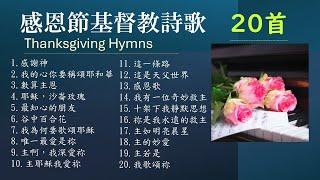 感恩節基督教詩歌專輯  20首 Thanksgiving Hymns -Twenty（無廣告插播 - 附單曲鏈接）Solo by Teresa Huang/Praise & Worship Songs