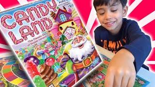 We Play "Candyland" the board game by Hasbro - Kids playing board games