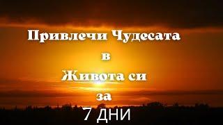 Привлечи ЧУДЕСАТА в Живота си за 7 дни