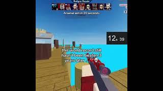 I've Held This WORLD RECORD For 3 YEARS... #roblox #robloxarsenal #arsenal #shorts