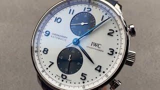 IWC Portugieser Chronograph Blue Panda IW3716-20 IWC Watch Review