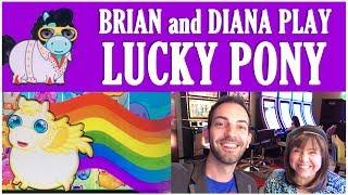   Brian and Diana play LUCKY PONY Theme Thursdays Live Play  Slot Machine Pokies