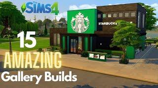 15 AMAZING Gallery builds // All base game // NO CC // Sims 4