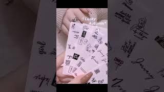 Nail Art Sketch Portrait Stickers 