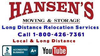 Long Distance Business Relocation Services Bodega Bay ca | Hansen's Moving BBB A+ Rated 800 426-7361