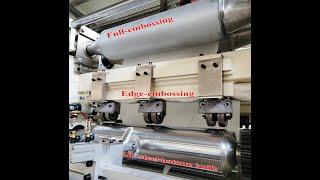 2 lines V Full & Edge embossing interactive hand towels paper machine CIL-AS-288