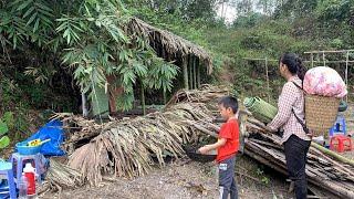 Cleaning up and renovating the abandoned house into a cozy home of the young girl