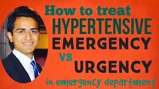 HYPERTENSIVE CRISES (EMERGENCY AND URGENCY) TREATMENT, HYPERTENSIVE EMERGENCY MANAGEMENT ALOGRITHAM